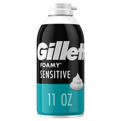 Gillette Foamy Sensitive Shave Foam For Men Sensitive Skin - 11 Oz
