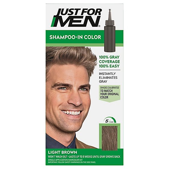 Just For Men Shampoo In Haircolor Light Brown H-25 - Each