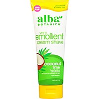 Alba Botanica Moisturizing Coconut Lime Shave Cream - 8 Fl. Oz. - Image 2