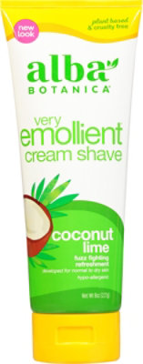 Alba Botanica Moisturizing Coconut Lime Shave Cream - 8 Fl. Oz. - Image 2