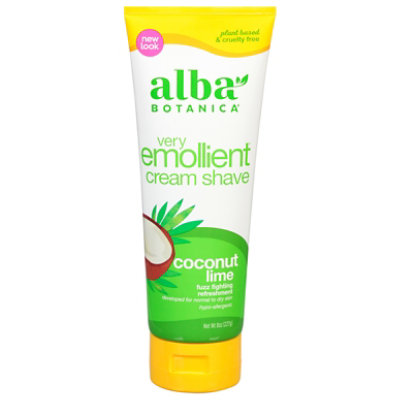 Alba Botanica Moisturizing Coconut Lime Shave Cream - 8 Fl. Oz. - Image 1
