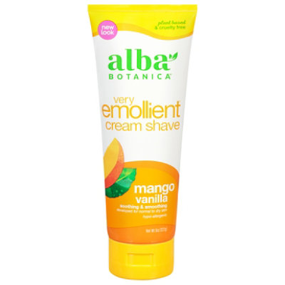 Alba Botanica Moisturizing Mango Vanilla Shave Cream - 8 Fl. Oz.