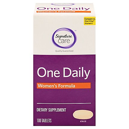 Signature Care One Daily Womens Formula Dietary Supplement Tablet - 100 Count - Image 3