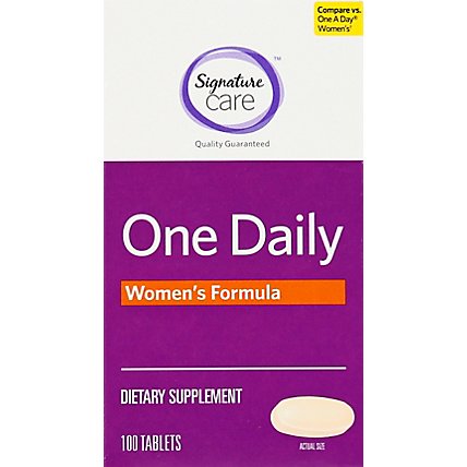 Signature Care One Daily Womens Formula Dietary Supplement Tablet - 100 Count - Image 5