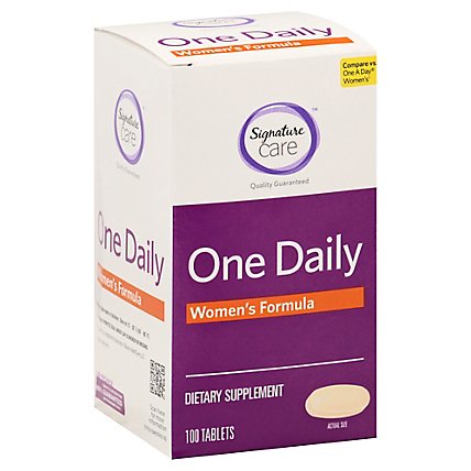 Signature Care One Daily Womens Formula Dietary Supplement Tablet - 100 Count - Image 1