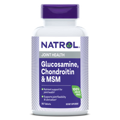 Natrol Glucosamine Chondroitin And Magnesium Vitamins 90 Count Tom