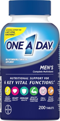 One A Day Multivitamin Mens Health Formula - 200 Count - Image 2