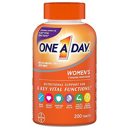 One A Day Womens Multivitamin/Multimineral Tablets Womens Formula - 200 Count - Image 3