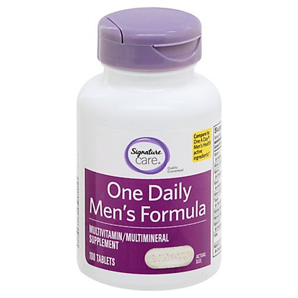 Signature Care One Daily Mens Formula Dietary Supplement Tablet - 100 Count - Image 3