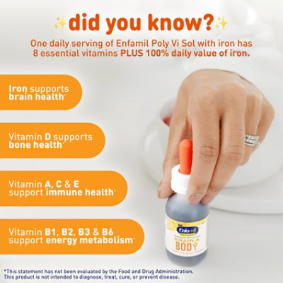 Enfamil Poly Vi Sol Vitamin Drops With Iron - 50 Ml - Image 3