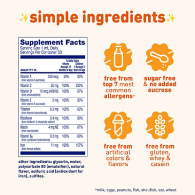 Enfamil Poly Vi Sol Vitamin Drops With Iron - 50 Ml - Image 2