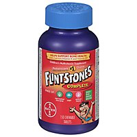 Flintstones Childrens Multivitamins Supplement Chewable Tablets Complete - 150 Count - Image 2