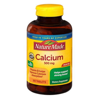 Nature Made Calcium 500 Mg With Vitamin D - 300 Count - Image 1