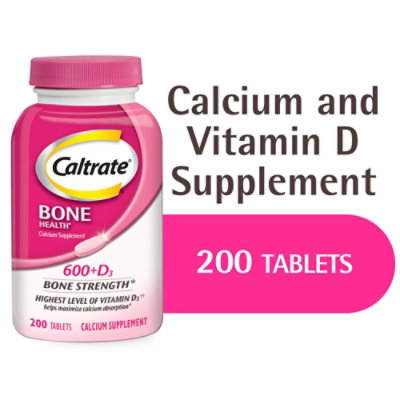 Caltrate 600+D3 Calcium and Vitamin D Supplement Tablet 600 mg - 200 Count - Image 3