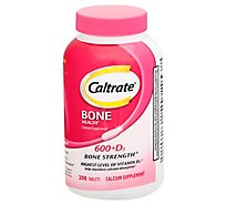 Caltrate 600+D3 Calcium and Vitamin D Supplement Tablet 600 mg - 200 Count
