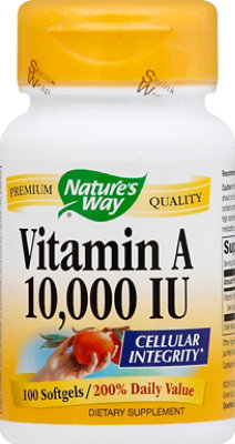 Natures Way Vitamin A 10 000 IU Softgels - 100 Count - Image 2