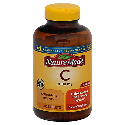Nature Made Vitamin C Tabs 1000 Mg - 300 Count - Image 1