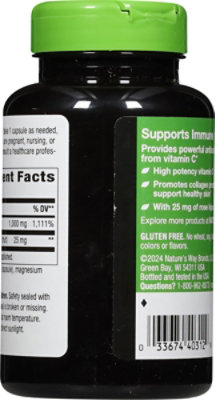 Natures Way Vitamin C-1000 with Rose Hips Capsules - 100 Count - Image 4