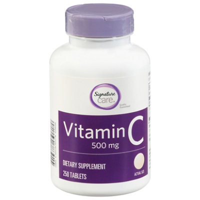 Signature Select/Care Vitamin C 500mg Dietary Supplement Tablet - 250 Count - Image 3