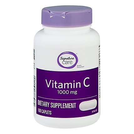 Signature Care Vitamin C 1000mg Dietary Supplement Tablet - 100 Count - Image 3
