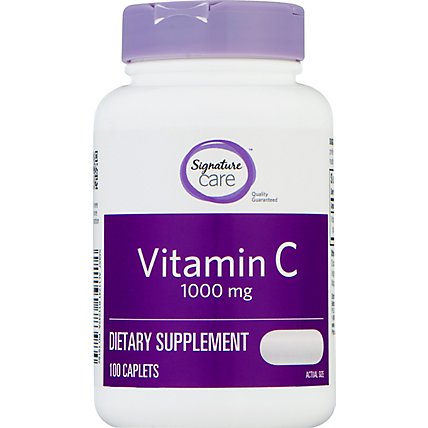 Signature Care Vitamin C 1000mg Dietary Supplement Tablet - 100 Count - Image 2