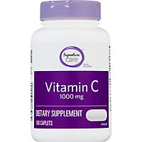 Signature Care Vitamin C 1000mg Dietary Supplement Tablet - 100 Count - Image 2