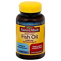 Nature Made Fish Oil Softgels 1200 mg Burp-Less - 60 Count - Image 3