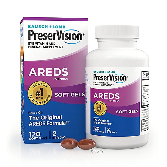 PreserVision Areds Eye Vitamin & Mineral Softgel - 120 Count