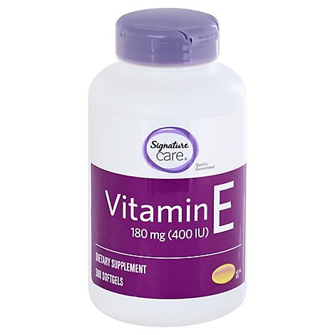 Signature Care Vitamin E 180mg Dietary Supplement Softgel - 300 Count