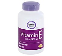 Signature Care Vitamin E 180mg Dietary Supplement Softgel - 300 Count
