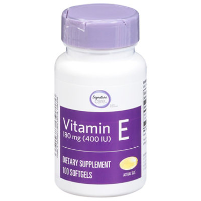 Signature Select/Care Vitamin E 180mg Dietary Supplement Softgel - 100 Count - Image 3