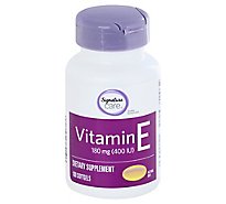 Signature Care Vitamin E 180mg Dietary Supplement Softgel - 100 Count