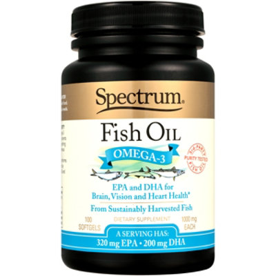 Spectrum Essential Norwegian Fish Oil Capsules - 100 Count - Image 2