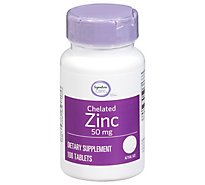 Signature Care Zinc 50mg Dietary Supplement Tablet - 100 Count