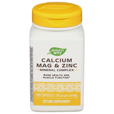 Natures Way Calcium Magnesium Zinc - 100 Count - Image 3