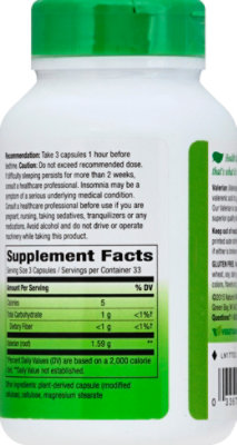 Nature's Way Valerian Root 530 mg Capsules - 100 Count - Image 3