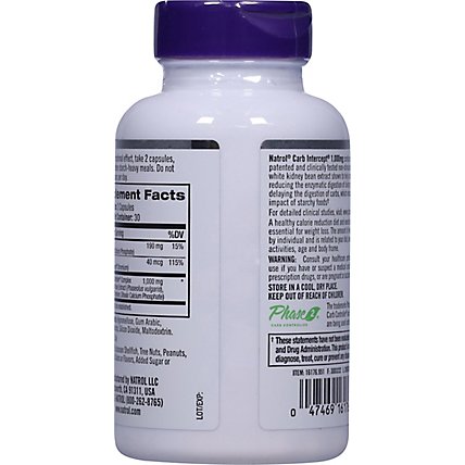 Natrol Carb Intercept With Phase 2 Starch Neutralizer - 60 Count - Image 5