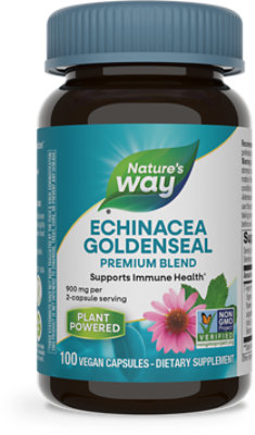 Natures Way Echinacea Golden Seal Tablets - 100 Count - Image 1