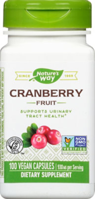 Natures Way Cranberry Fruit Certified 465 mg Capsules - 100 Count - Image 1