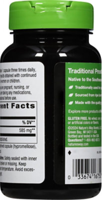 Natures Way Saw Palmetto 585 mg Vegetarian Capsules Berries - 100 Count - Image 4