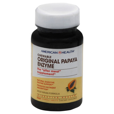 American Health Papaya Enzyme - 100 Count - Image 1