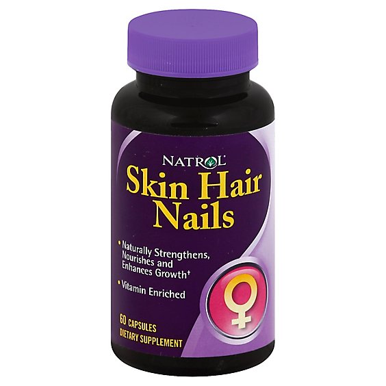 Natrol Skin Hair Nails - 60 Count