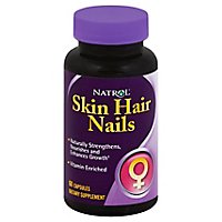 Natrol Skin Hair Nails - 60 Count - Image 1