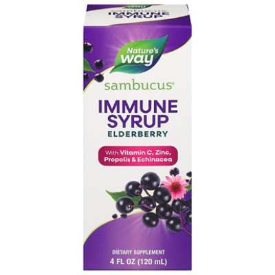 Natures Way Sambucus Immune Standardized Elderberry Syrup - 4 Oz - Image 3