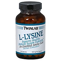 TwinLab L Lysine - 100 Count - Image 1