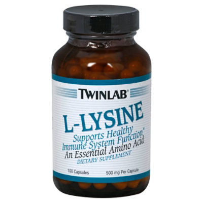 TwinLab L Lysine - 100 Count - Image 1