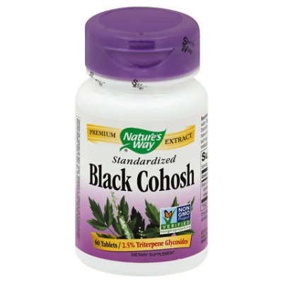 Natures Way Black Cohost Tablets - 60 Count