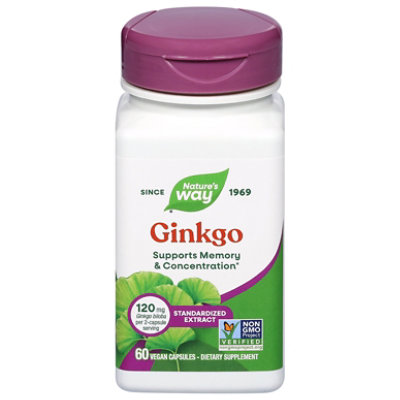 Natures Way Gingko Tablet - 60 Count - Image 2