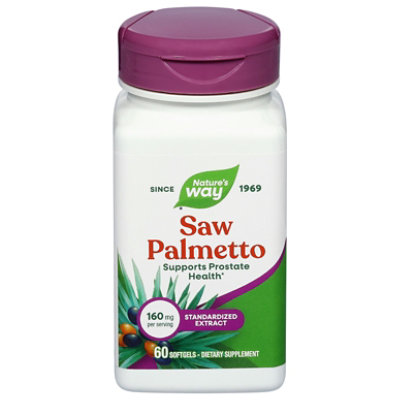 Natures Way Saw Palmetto Standardized Softgels - 60 Count - Image 2