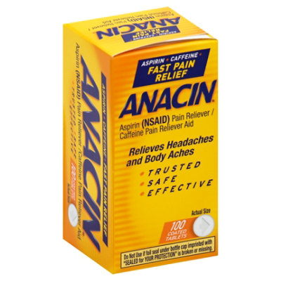 アナコン（あなみ食品）⚠️プロフ必読⚠️ Anacin Tablets - 100 Count - acmemarkets